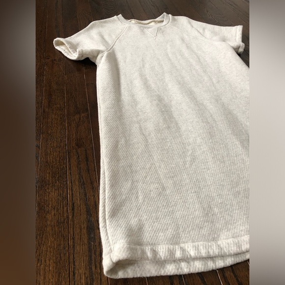 Madewell MWL Women’s S Airyterry Sweatshirt Tee Dress in Heathered Beige - EUC! - Picture 5 of 12